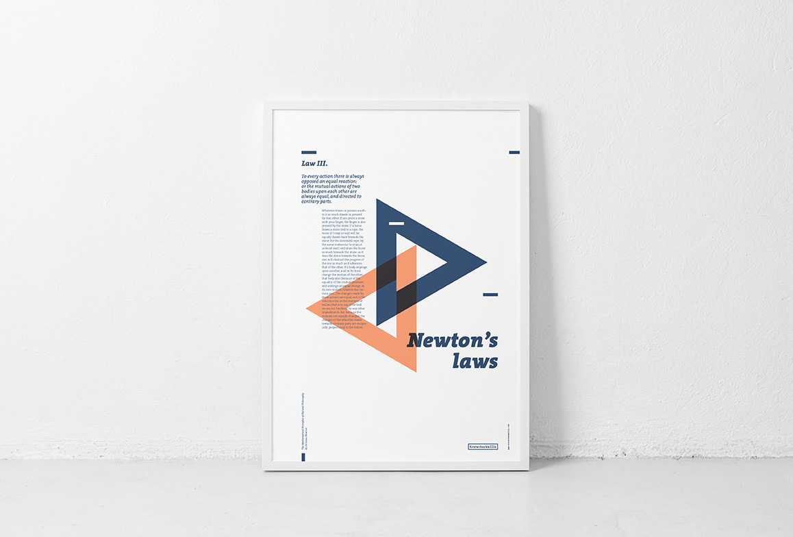 3rd Newton's law Poster