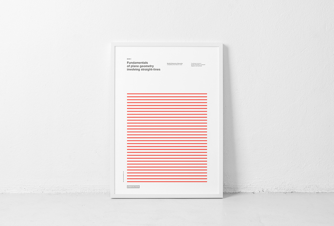 Book 1. Poster. Fundamentals of plane geometry involving straight-lines. Euclid's Elements