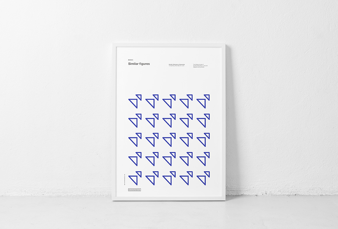 Book 6. Poster. Similar figures. Euclid's Elements