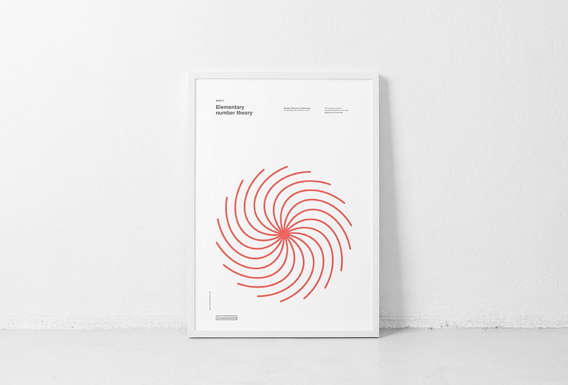 Book 7. Poster. Elementary number theory. Euclid's Elements