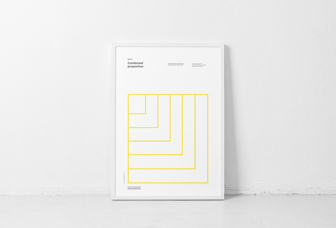 Book 8. Poster. Continued proportion. Euclid's Elements