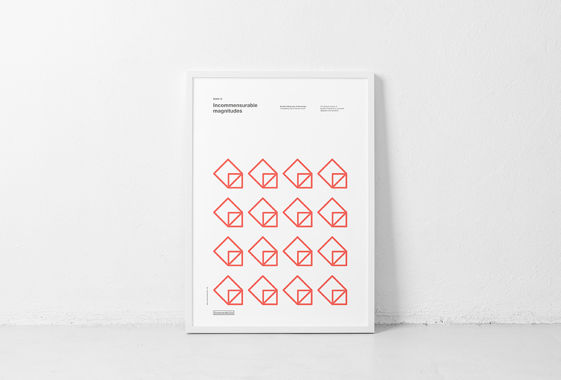 Book 10. Poster. Incommensurable magnitudes. Euclid's Elements