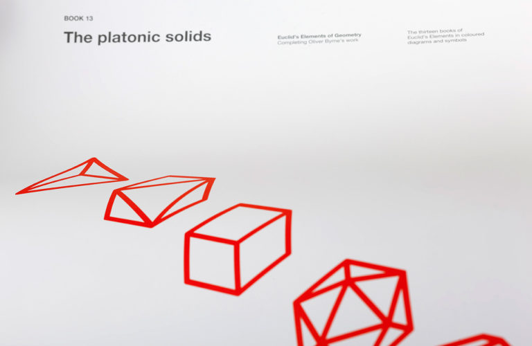 Book 13. Poster. The platonic solids. Euclid's Elements