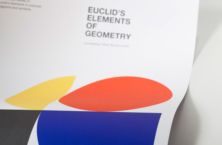 Euclid's Elements Cover Poster - Oliver Byrne