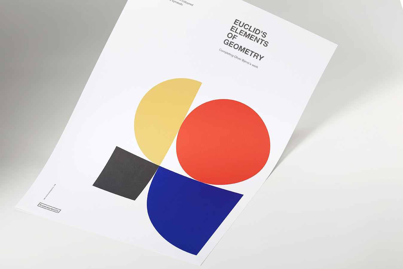 Euclid's Elements Cover Poster - Oliver Byrne - Image 3