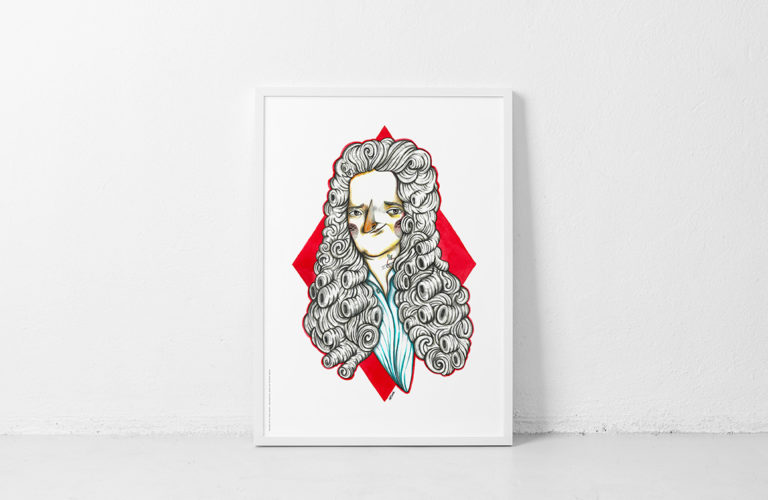 Isaac Newton by Jotaká