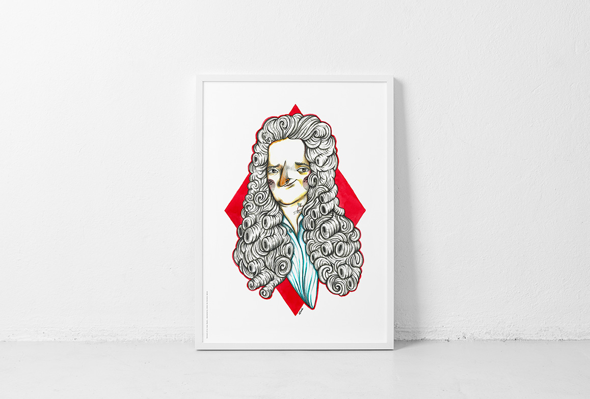Isaac Newton by Jotaká