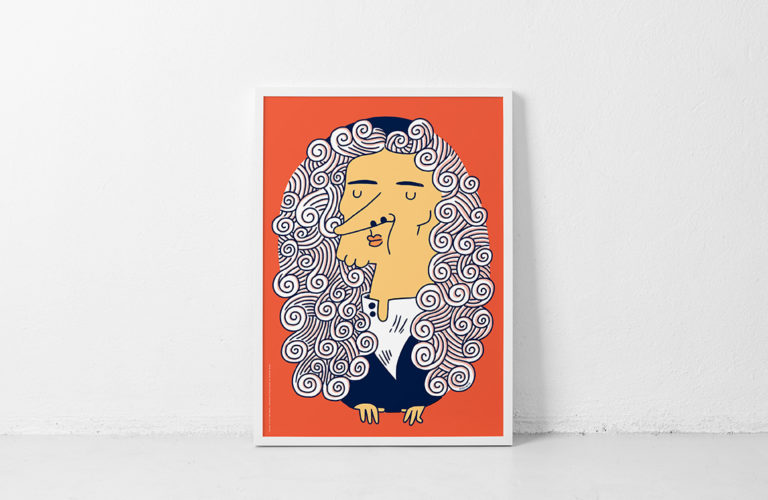 Isaac Newton by Miguel Bustos