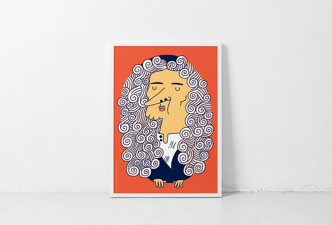 Isaac Newton by Miguel Bustos