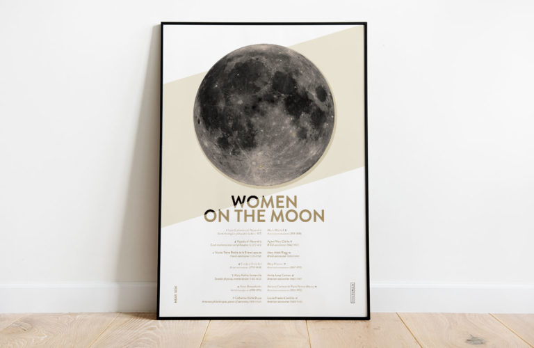 Women on the moon posters