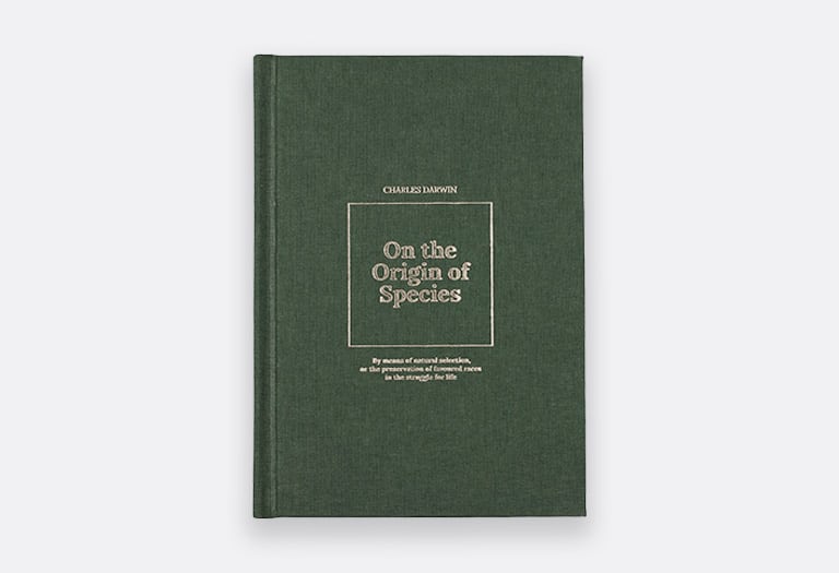 On the Origin of Species by Charles Darwin - illustrated hardcover edition