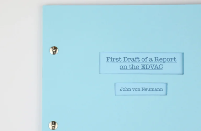 Von Neumann's EDVAC Report. The Blueprint for Every Computer